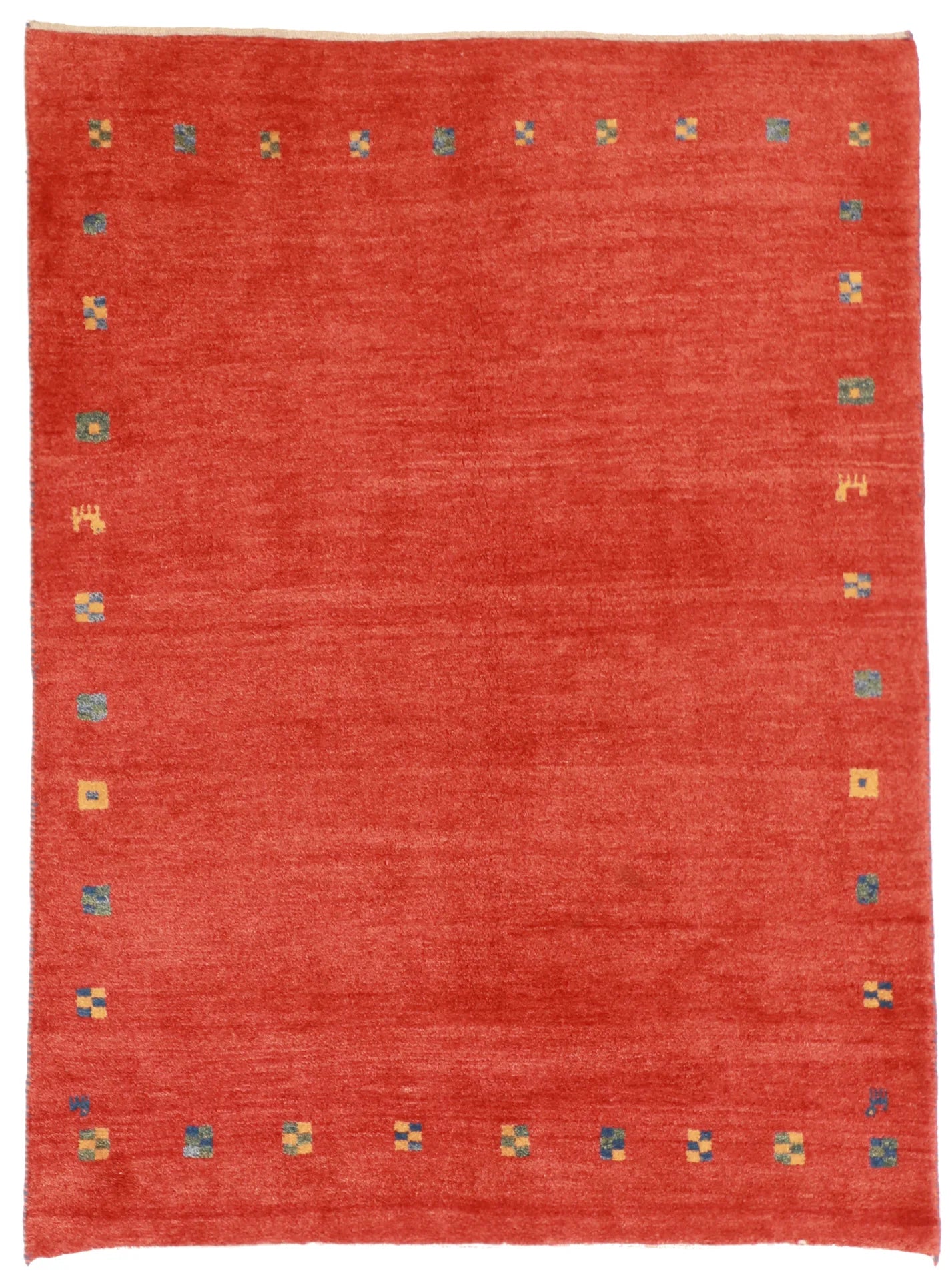 5x7 - Gabbeh Fine All Over Rectangle - Hand Knotted Rug — 51855