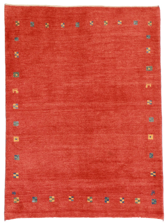 5x7 - Gabbeh Fine All Over Rectangle - Hand Knotted Rug — 51855