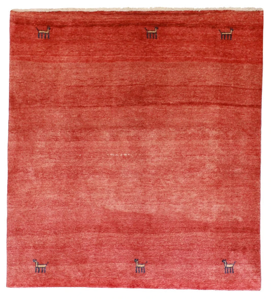 6x9 - Gabbeh Fine/Wool All Over Rectangle - Hand Knotted Rug — 51944