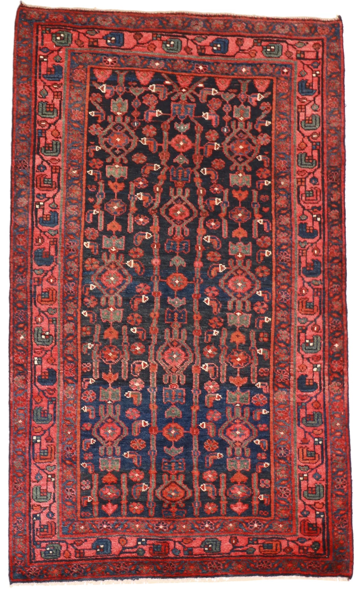 5x7 - Kourdish Wool/S.Antique Geometric Rectangle - Hand Knotted Rug — 52059