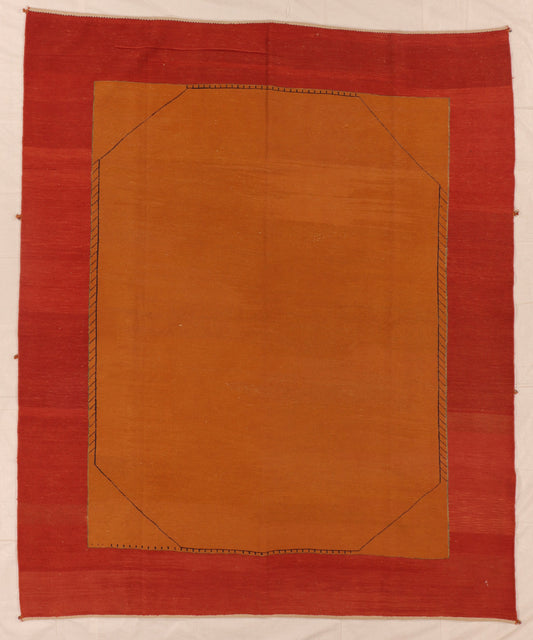 9x12 - Soumak Fine/Wool Geometric Rectangle - Hand Knotted Rug