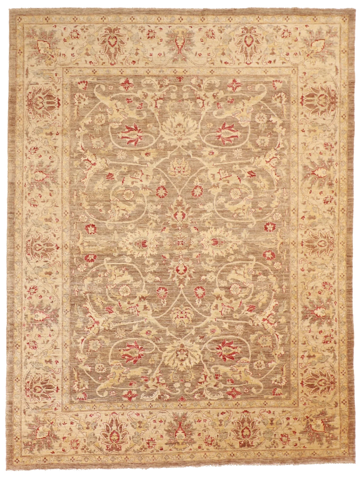 8x10 - Sarouk Wool All Over Rectangle - Hand Knotted Rug — 52301