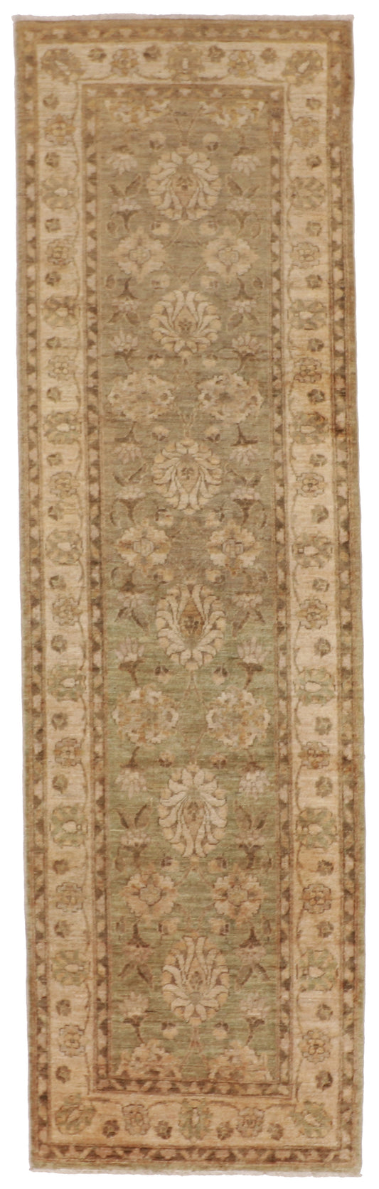 2.7 x 8.9 Runner  - Sh Abbas Wool All Over Rectangle - Hand Knotted Rug
