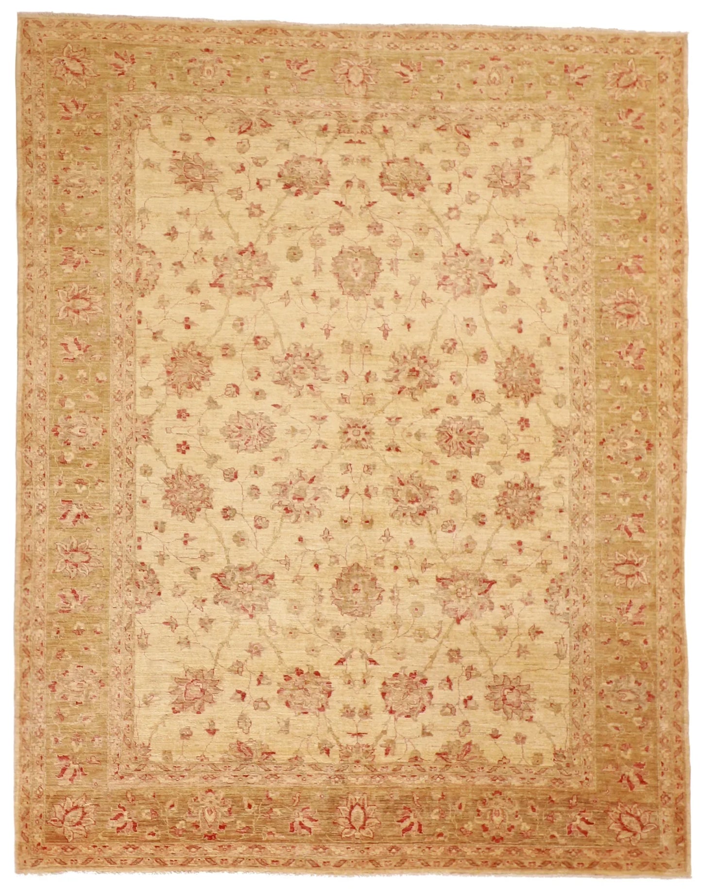 8x10 - Haj Jallie Wool All Over Rectangle - Hand Knotted Rug — 52473