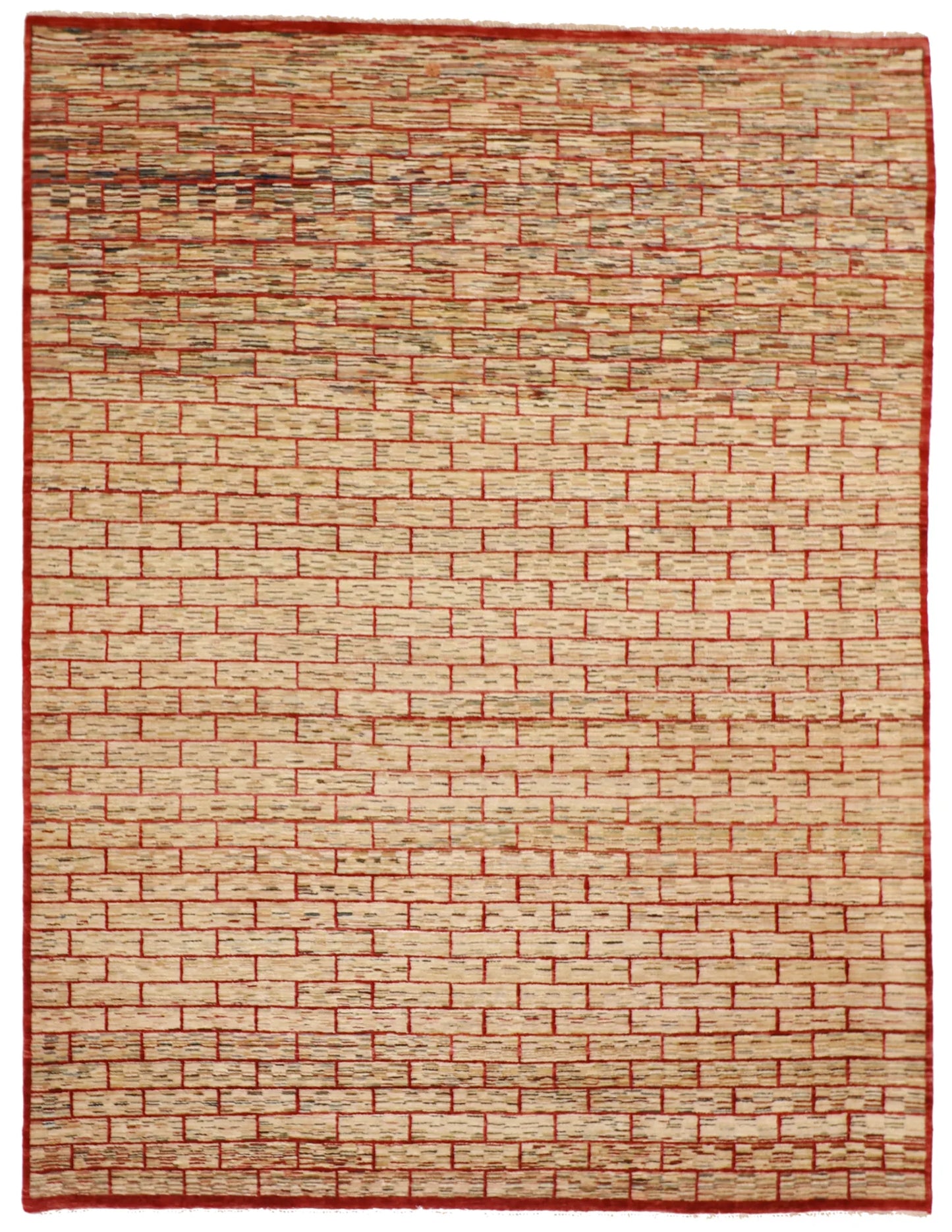 8x10 - Modern Wool All Over Rectangle - Hand Knotted Rug — 52960