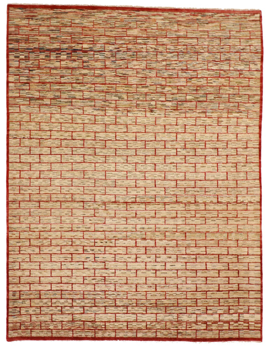 8x10 - Modern Wool All Over Rectangle - Hand Knotted Rug — 52960