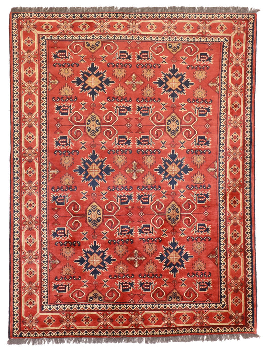 5x7 - Gashgai Fine All Over Rectangle - Hand Knotted Rug — 52979