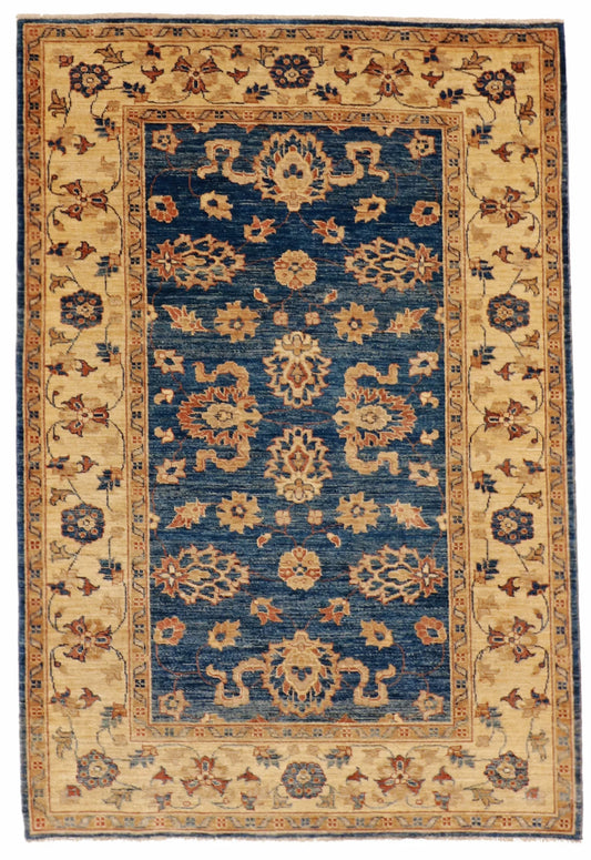 4x6 - Zeigler Fine/Wool All Over Rectangle - Hand Knotted Rug — 53099
