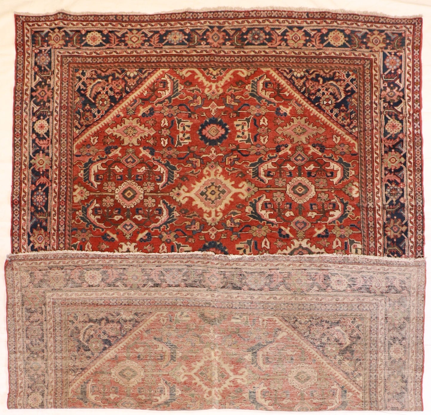 9 x 12 - Sultan Abad Antique Wool All Over Rectangle - Hand Knotted Rug — 53214