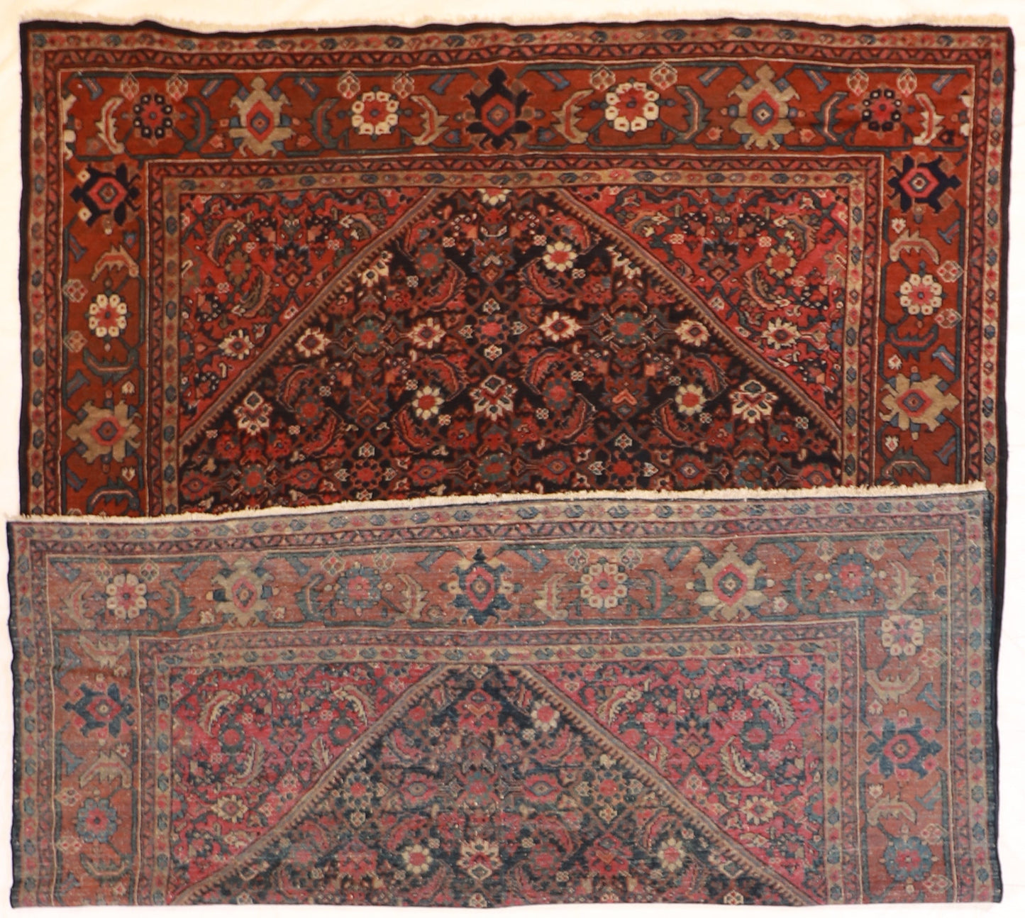 9 x 12 - Mahal Antique/Wool All Over Rectangle - Hand Knotted Rug — 53216