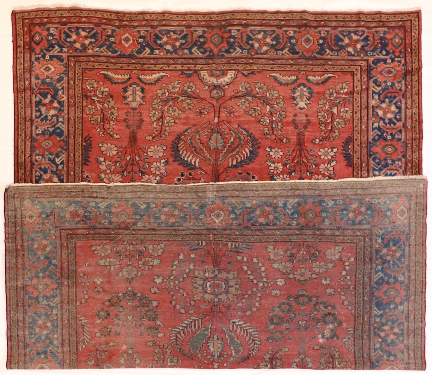 9 x 12 - Sultan Abad Antique Wool All Over Rectangle - Hand Knotted Rug — 53232