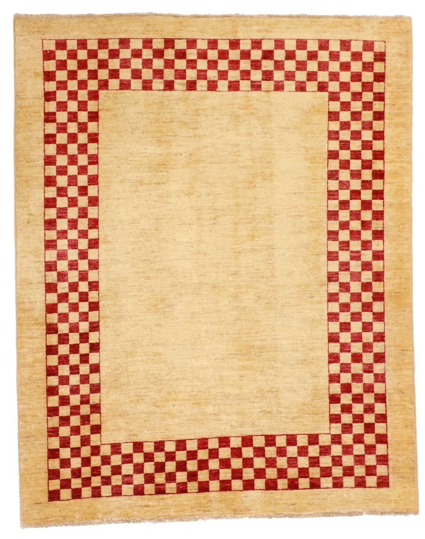 5x7 - Modern Fine All Over Rectangle - Hand Knotted Rug — 53485