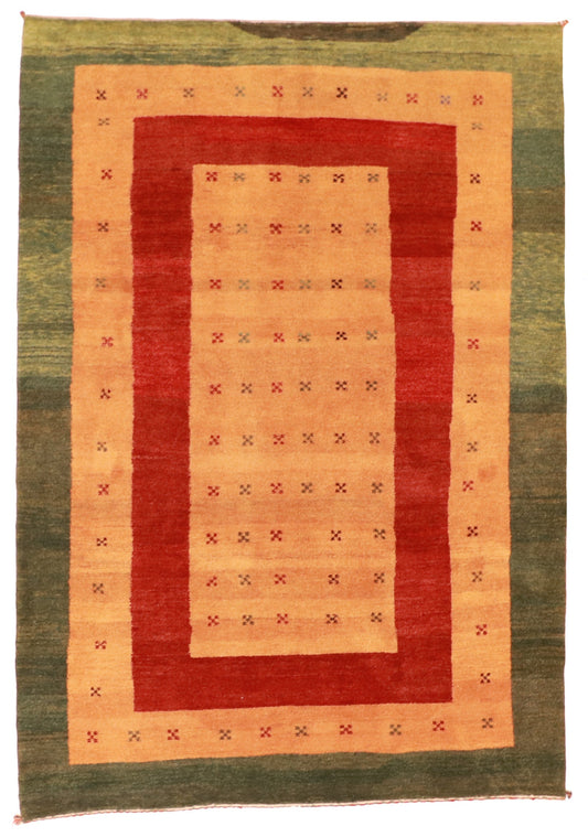 7x10 - Gabbeh Wool All Over Rectangle - Hand Knotted Rug