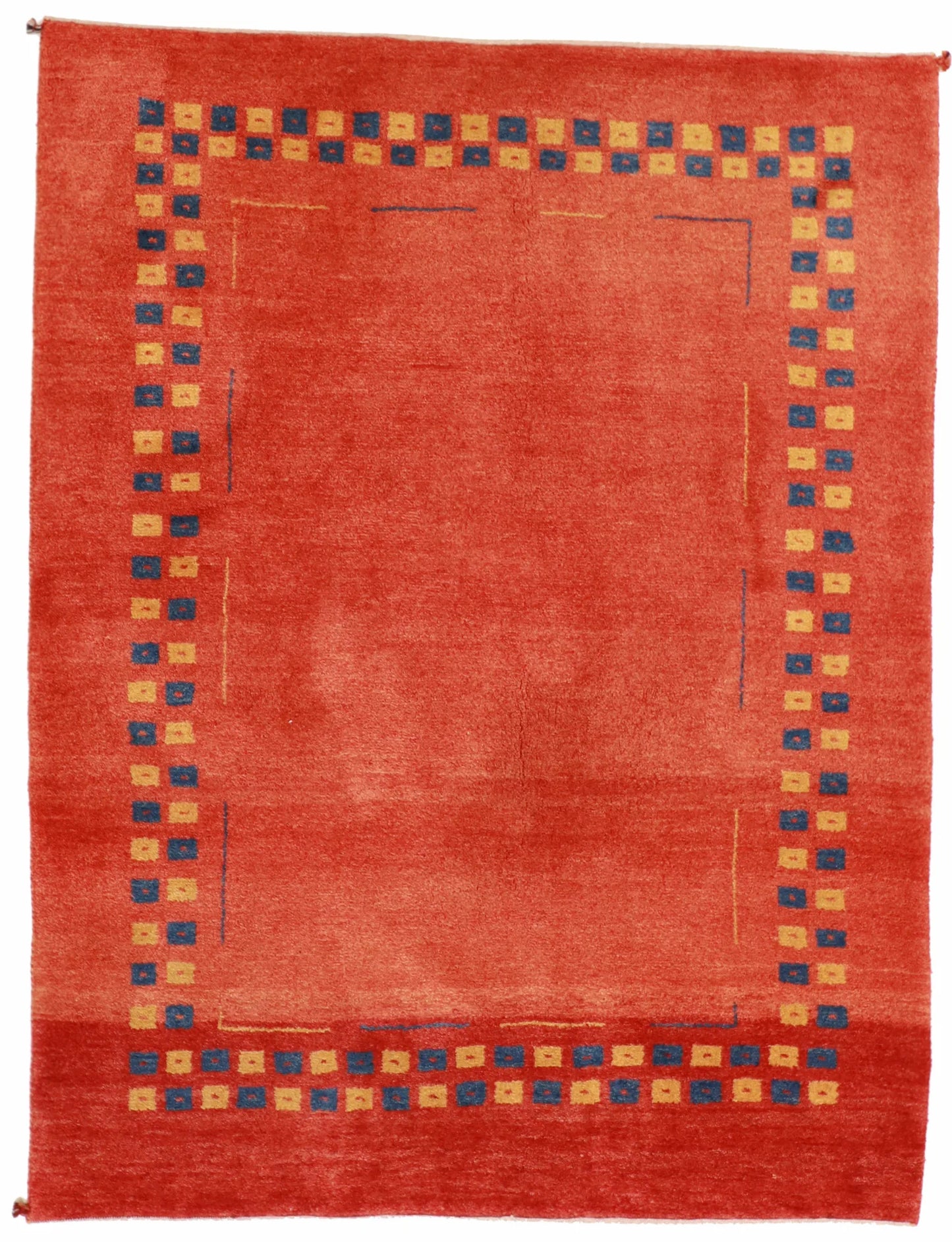 5x7 - Gabbeh Fine/Wool All Over Rectangle - Hand Knotted Rug — 53904