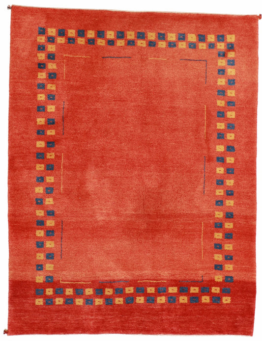 5x7 - Gabbeh Fine/Wool All Over Rectangle - Hand Knotted Rug — 53904