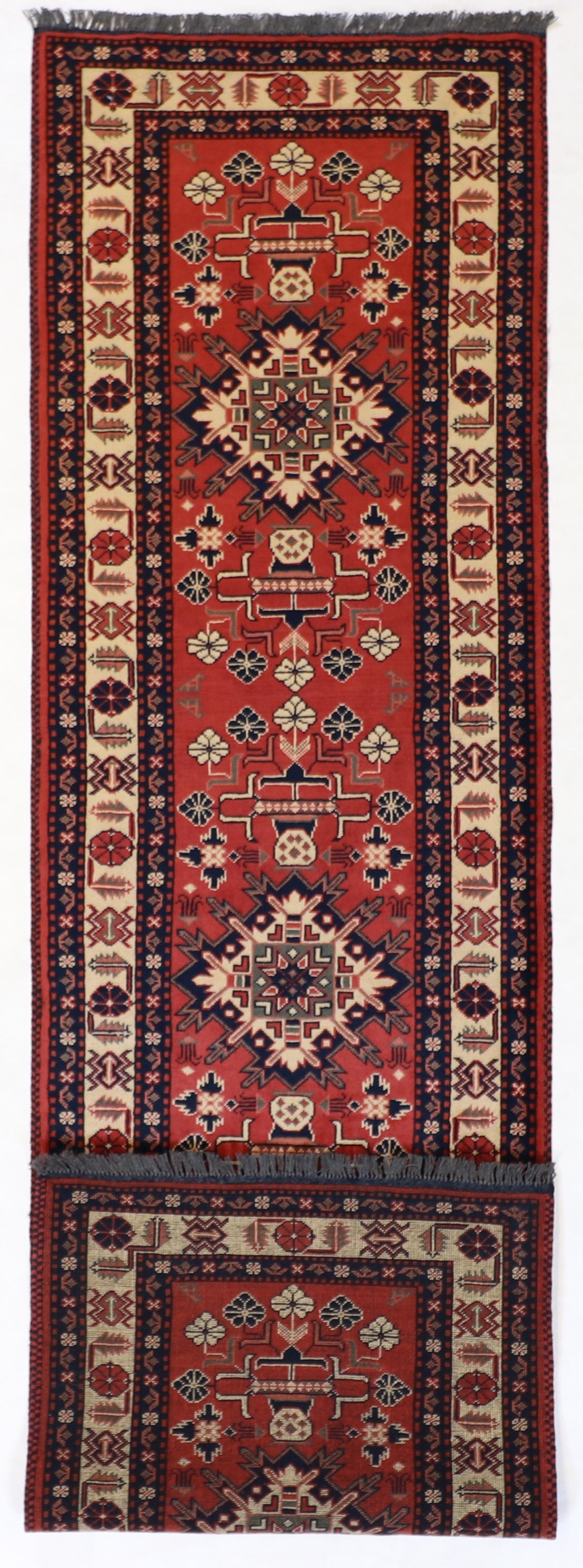 2.9 x 10 Runner - Gashgai Fine/Wool All Over Rectangle - Hand Knotted Rug — 54365