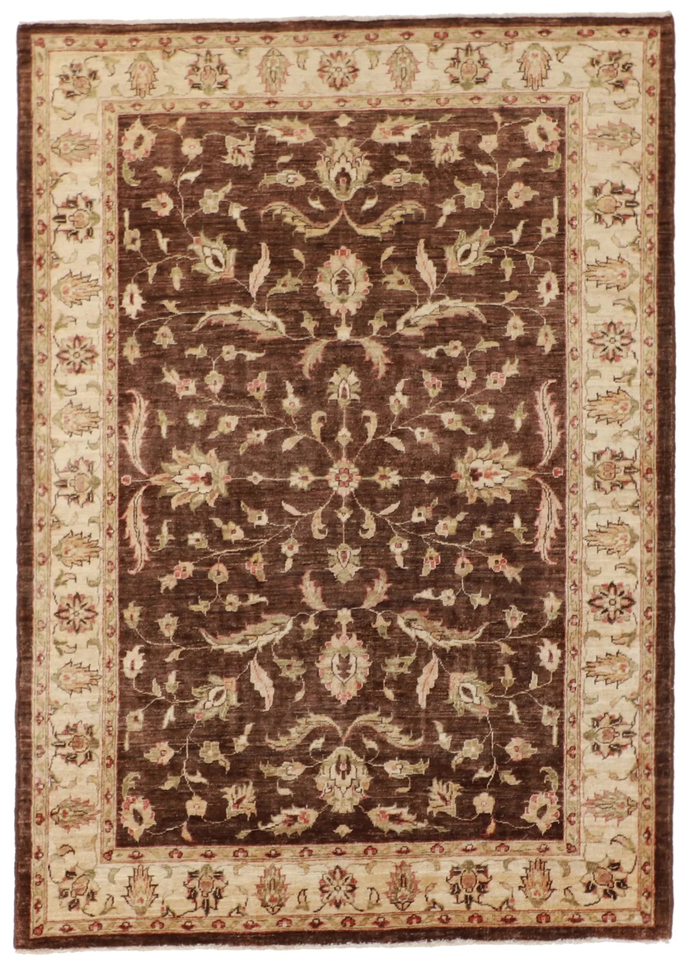 5x7 - Frahan Fine/Wool All Over Rectangle - Hand Knotted Rug — 54487