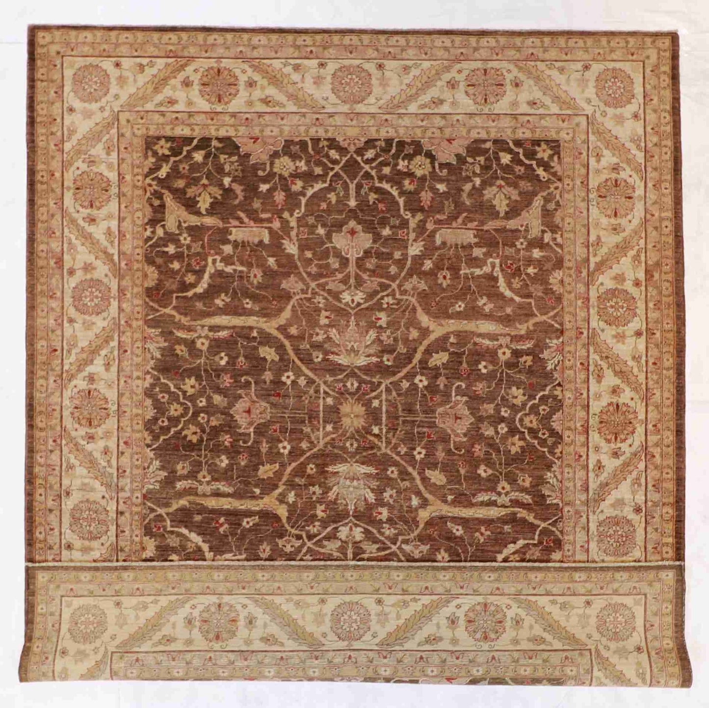 W 8.3 - L 9.10 - Nezam Wool Traditional Rectangle - Finest Hand-Knotted Quality Wool - 54619