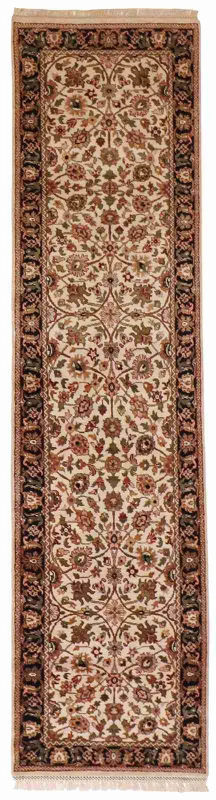Runner - Kashan Fine All Over Rectangle - Hand Knotted Rug — 55052