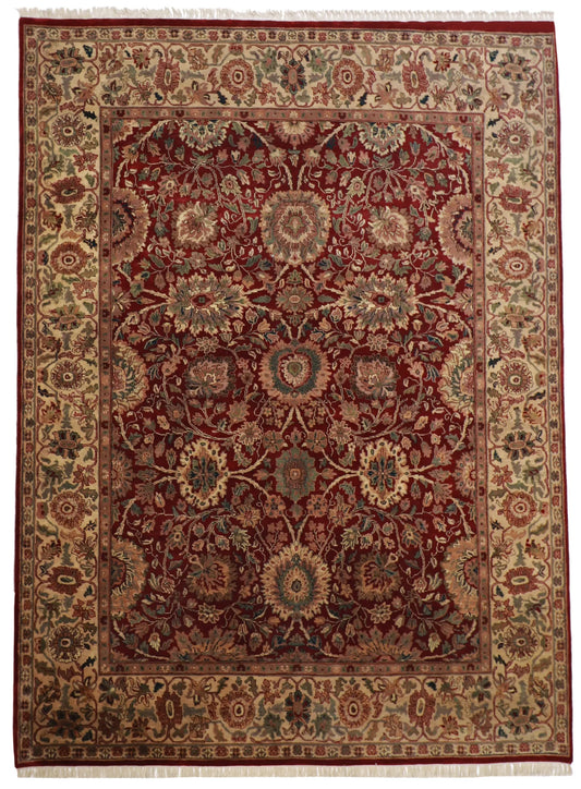 9 x12 - Agra Fine All Over Rectangle - Hand Knotted Rug — 55062