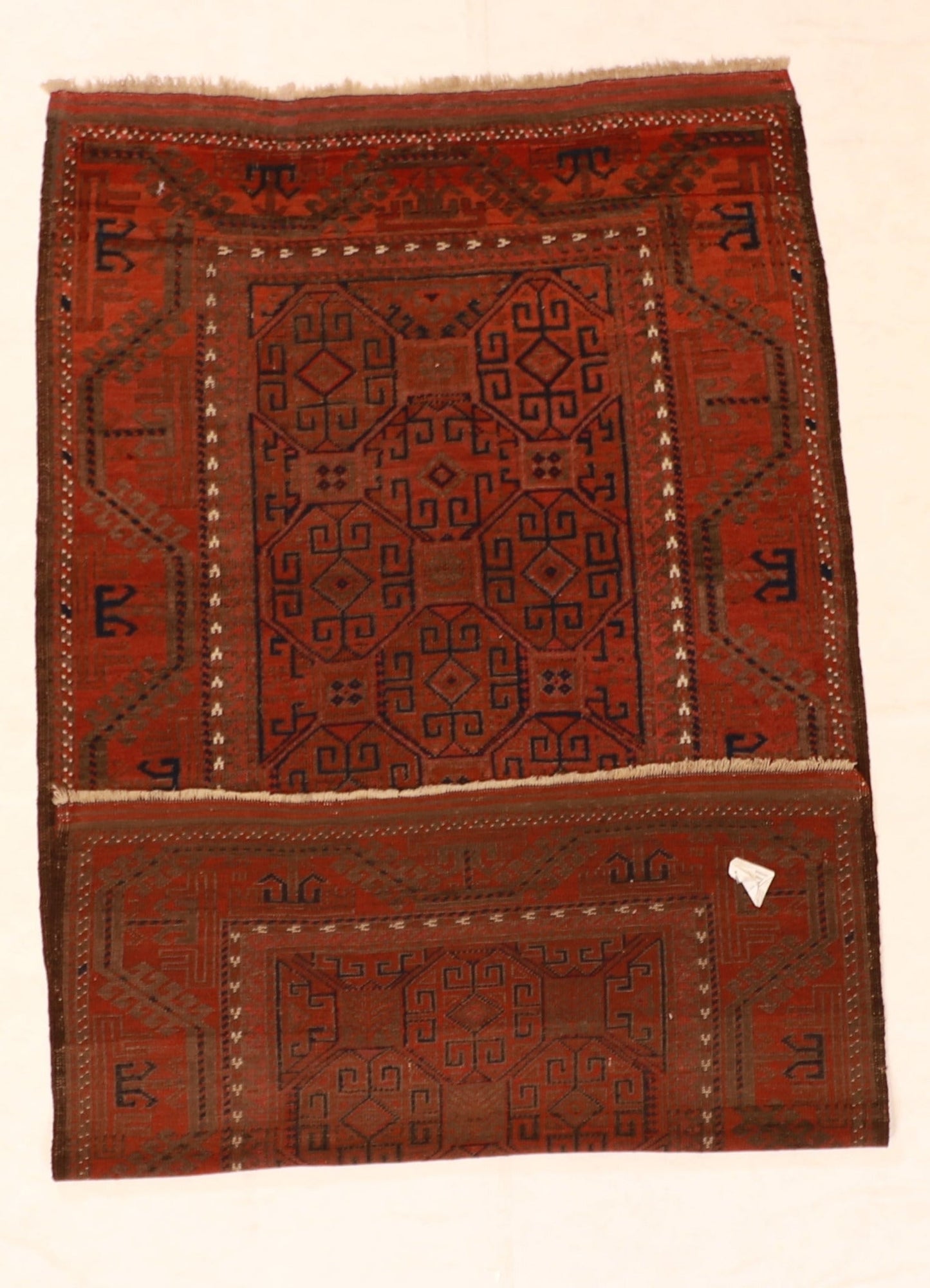 5x7 - Baluch Antique/Wool Geometric Rectangle - Hand Knotted Rug