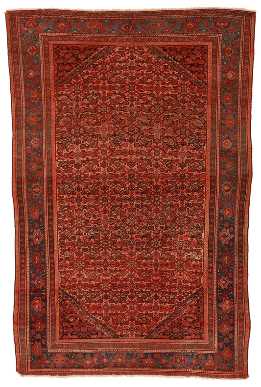 4x6 - Malayer Antique/Wool All Over Rectangle - Hand Knotted Rug