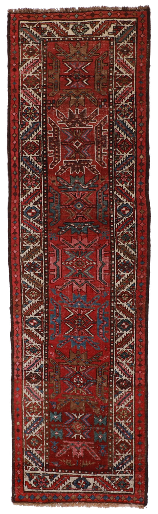 2.3 x 7.7 Runner  - Heriz Fine All Over Rectangle - Hand Knotted Rug