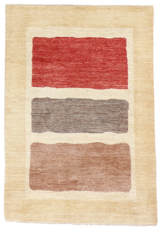 4x6 - Lori Baft Fine/Wool All Over Rectangle - Hand Knotted Rug — 55742