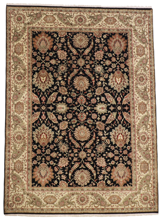 9 x12 - Sh Abbas Fine All Over Rectangle - Hand Knotted Rug — 55839