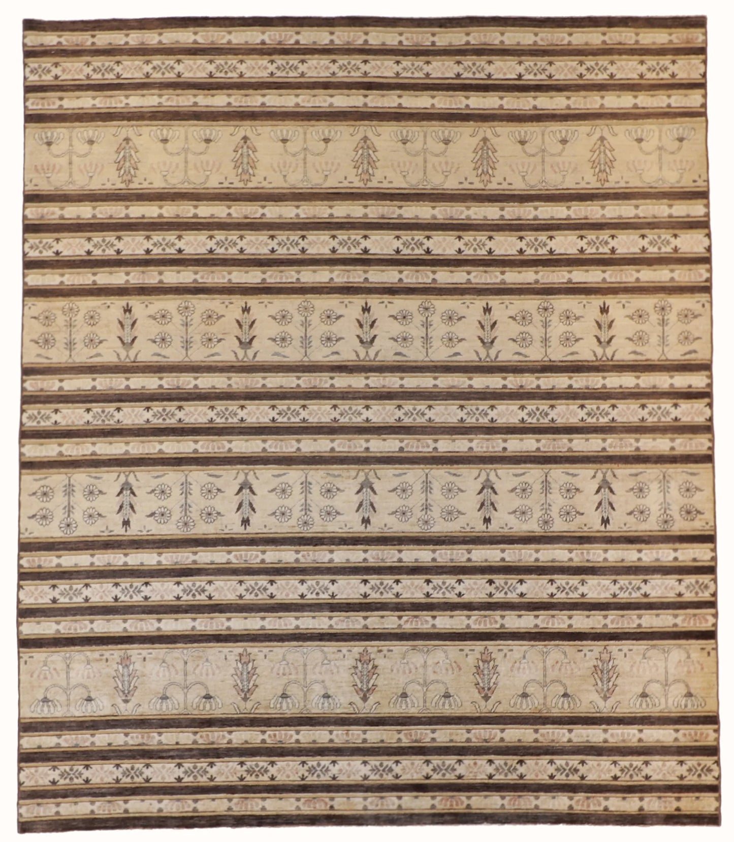 W 8.3 - L 9.10 - Hamadan Wool Traditional Rectangle - Finest Hand-Knotted Quality Wool - 56162