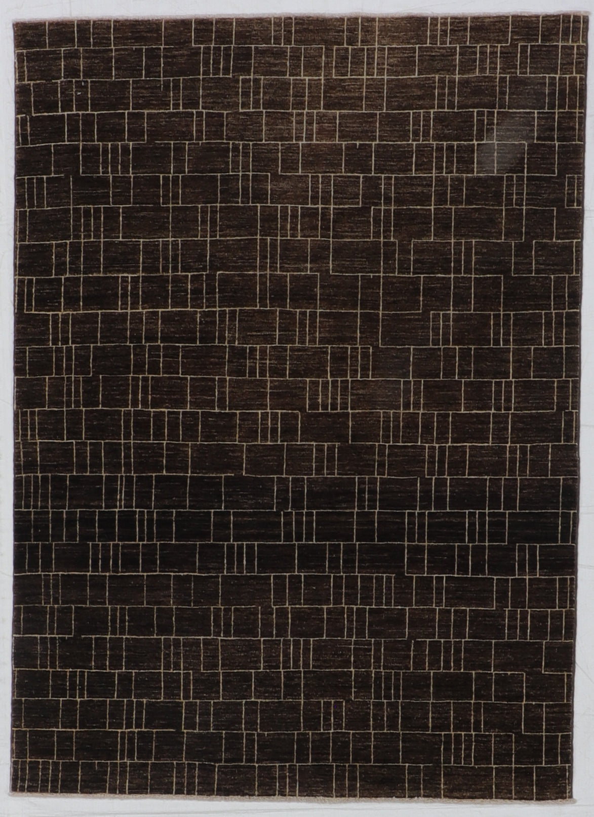 5x7 - Modern Fine All Over Rectangle - Hand Knotted Rug