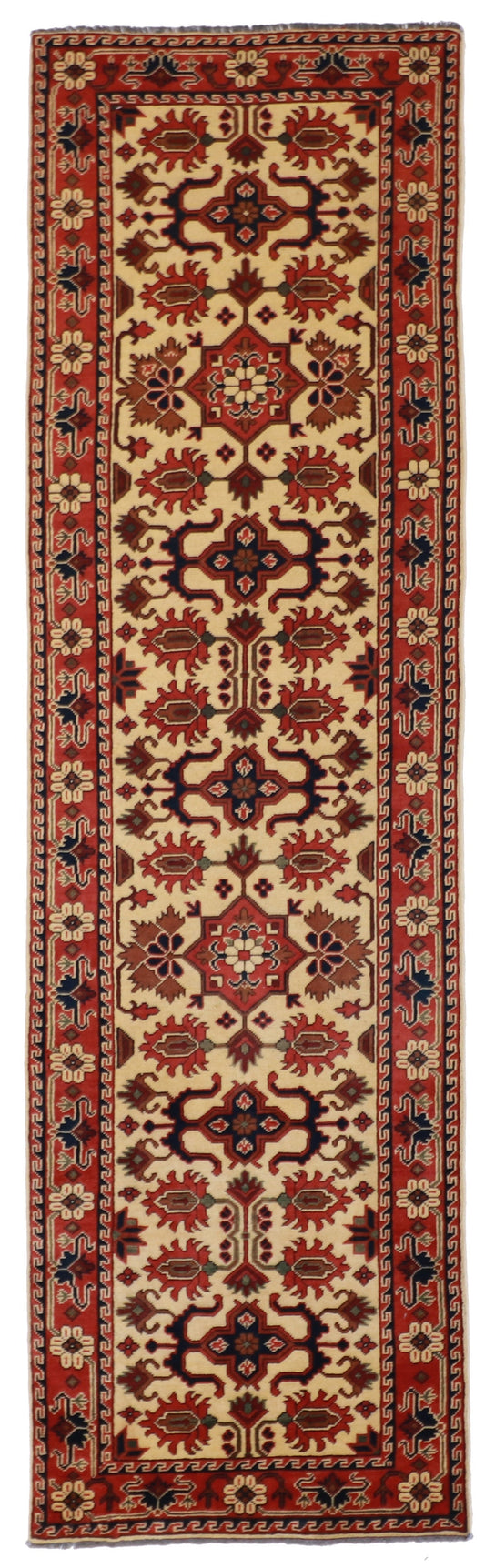 Runner - Hamadan Fine All Over Rectangle - Hand Knotted Rug — 56191