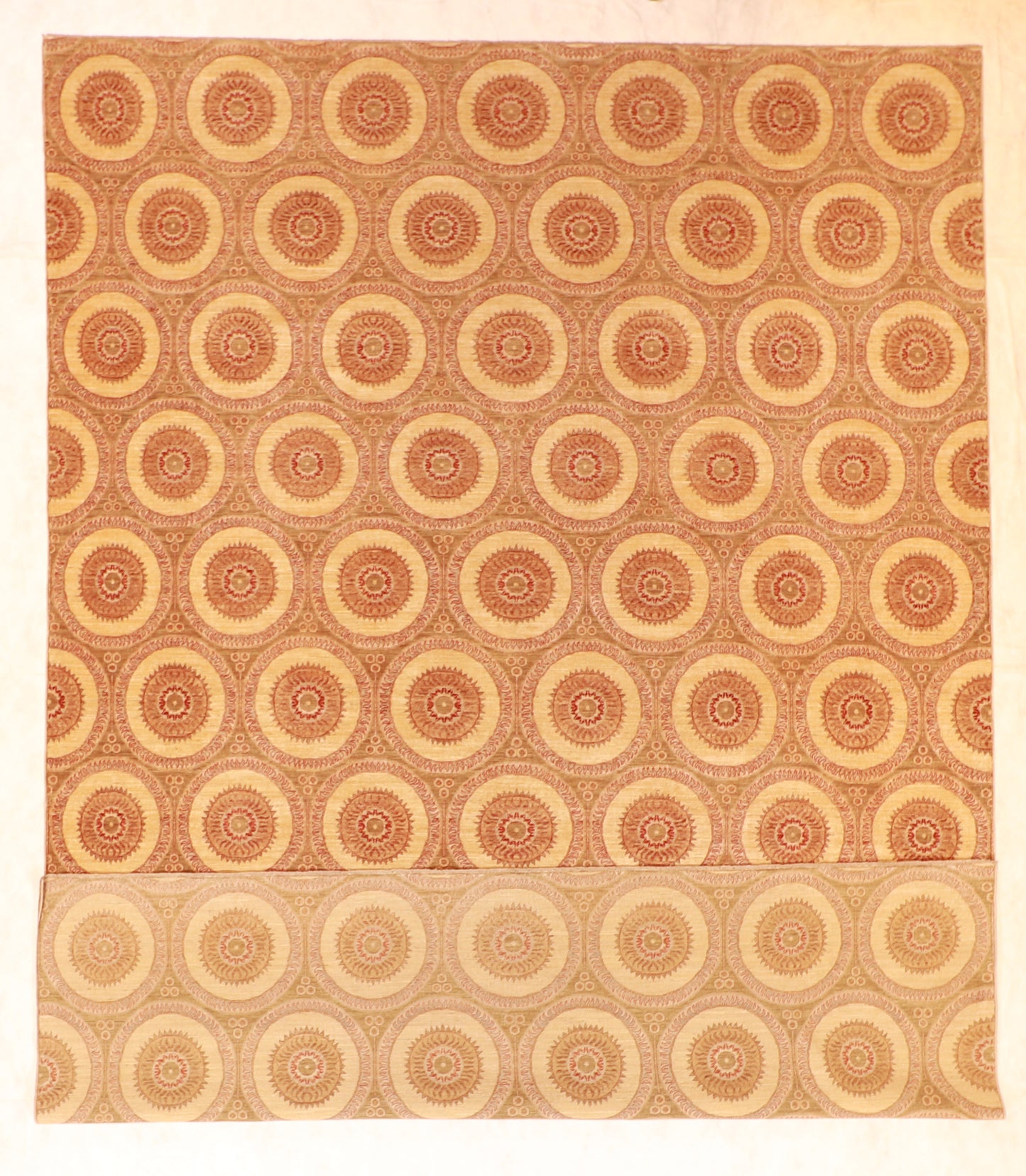 W 9 L 12.7 Veramin 100% Wool Handmade All Over Design - 56219