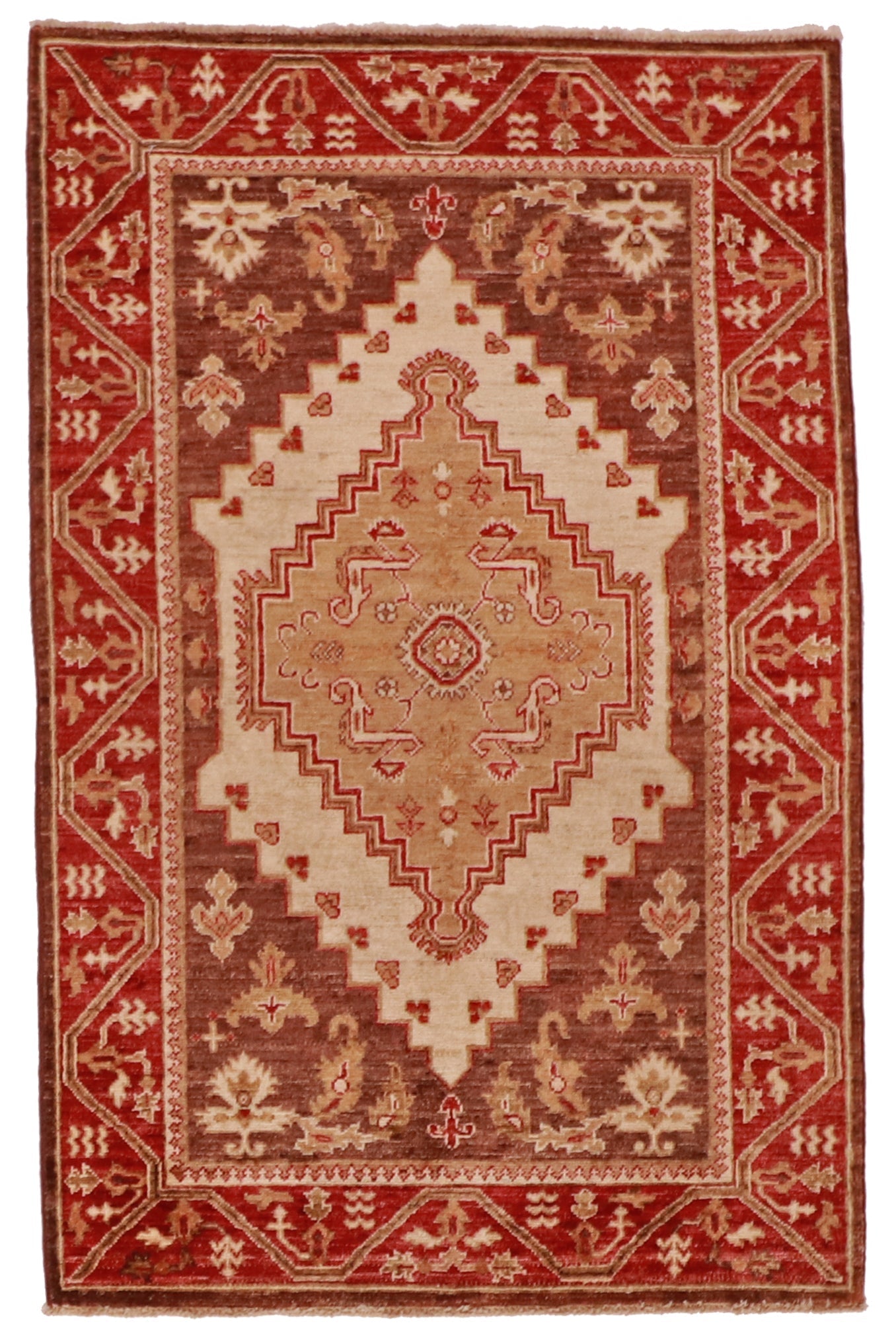3x5 - Heriz Fine Geometric Rectangle - Hand Knotted Rug