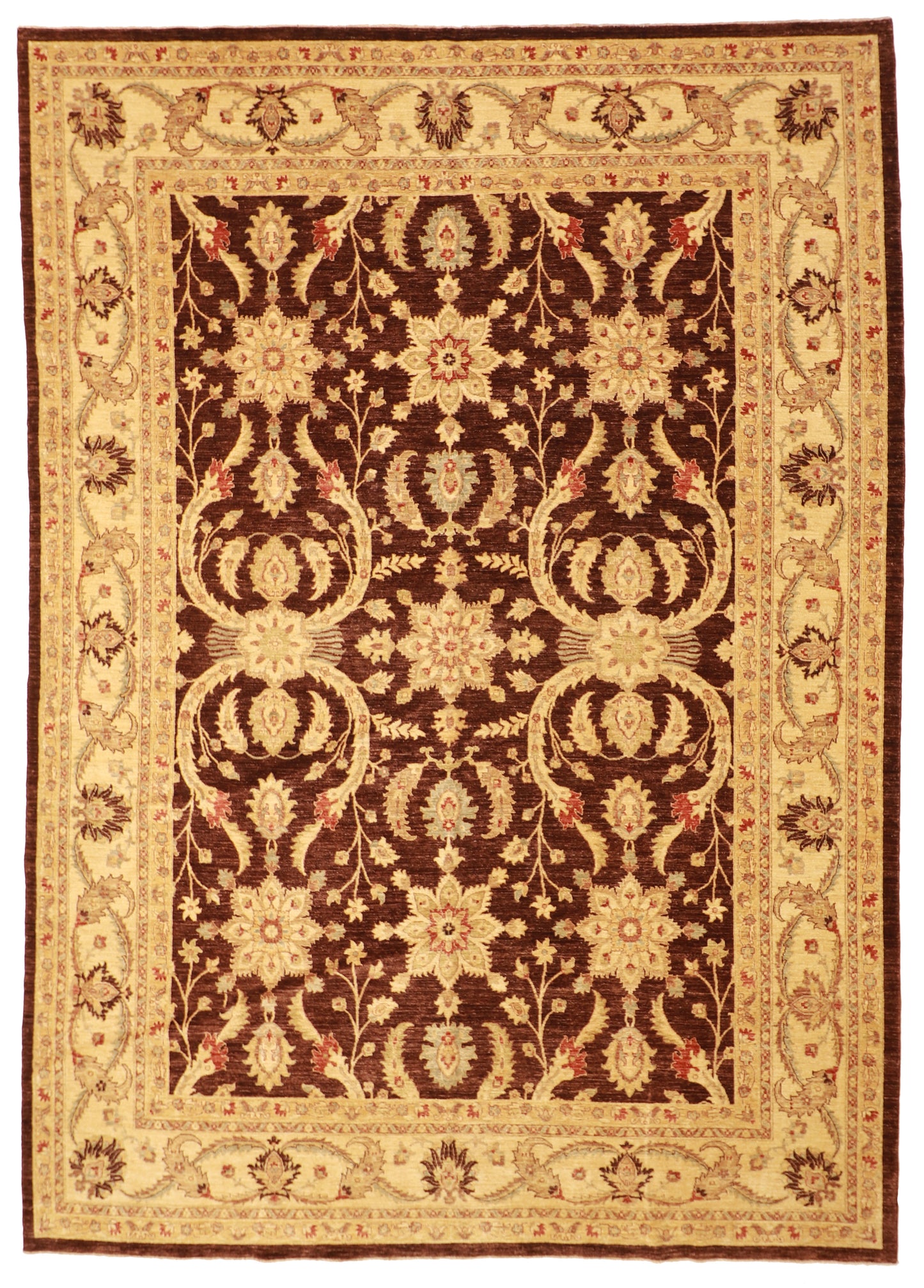 10x14 - Frahan Fine/Wool All Over Rectangle - Hand Knotted Rug