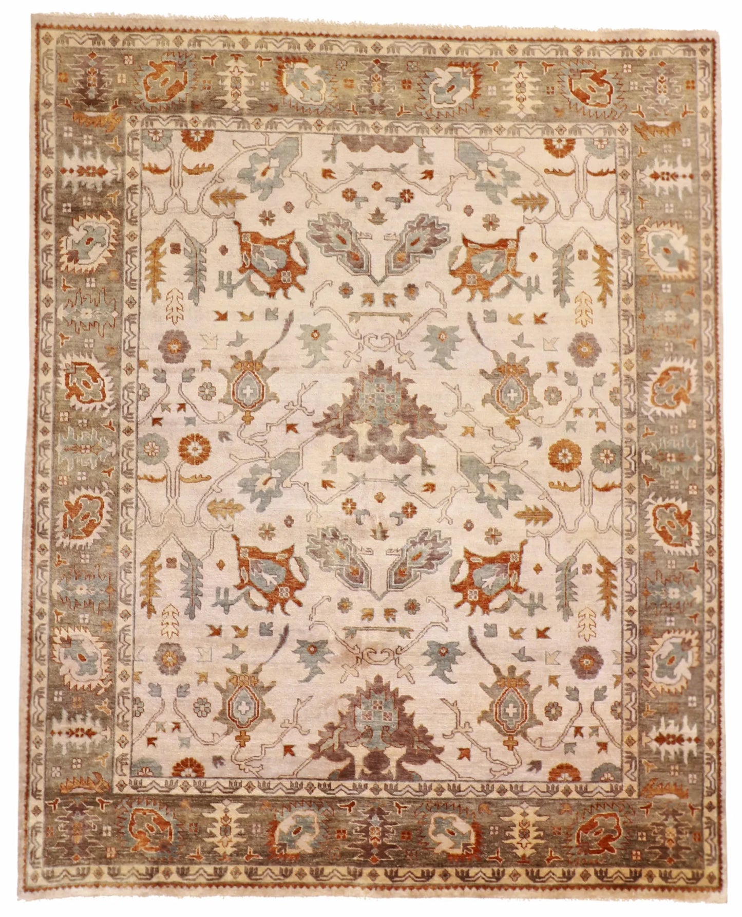 8x10 - Ziegler Fine/Wool Geometric Rectangle - Hand Knotted Rug — 56747