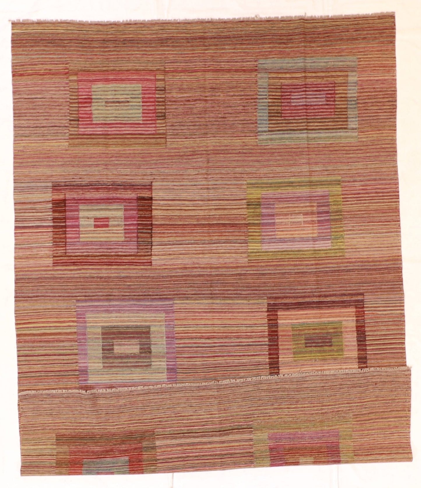 7x10 - Kilim Fine/Wool All Over Rectangle - Hand Knotted Rug