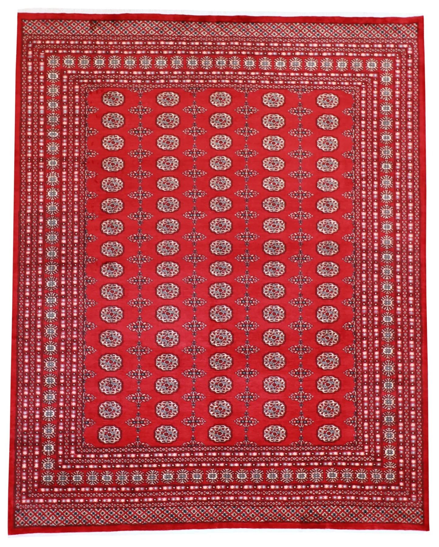 W 8.2 - L 10 - Bokhara Wool Traditional Rectangle - Finest Hand-Knotted Quality Wool - 57094