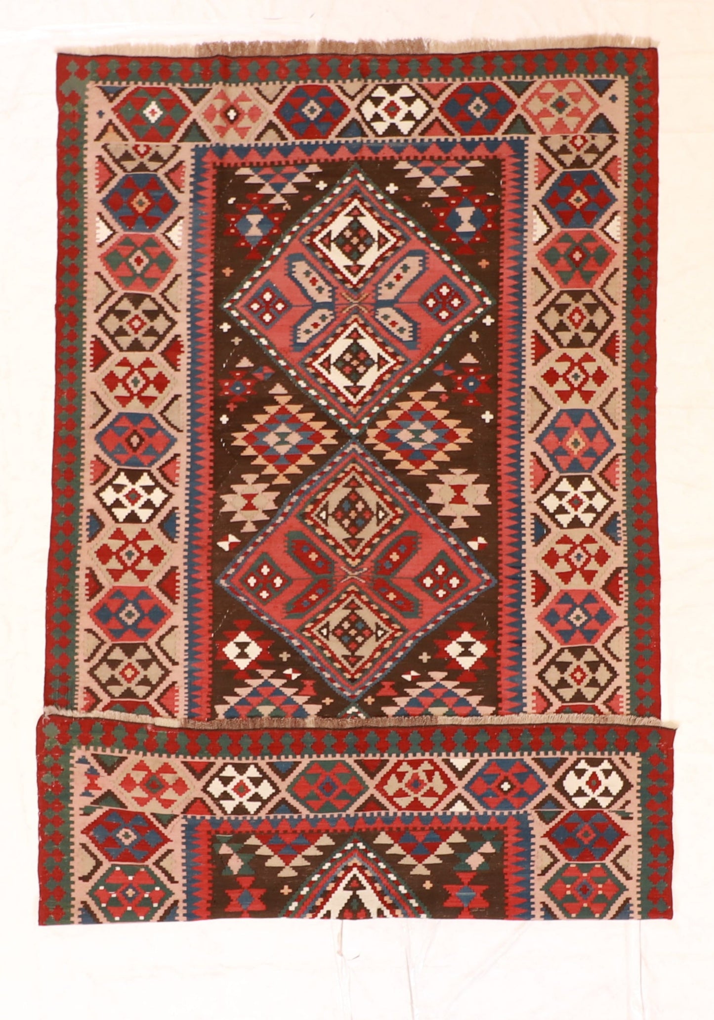 7x10 - Baku Antique/Wool Geometric Rectangle - Hand Knotted Rug