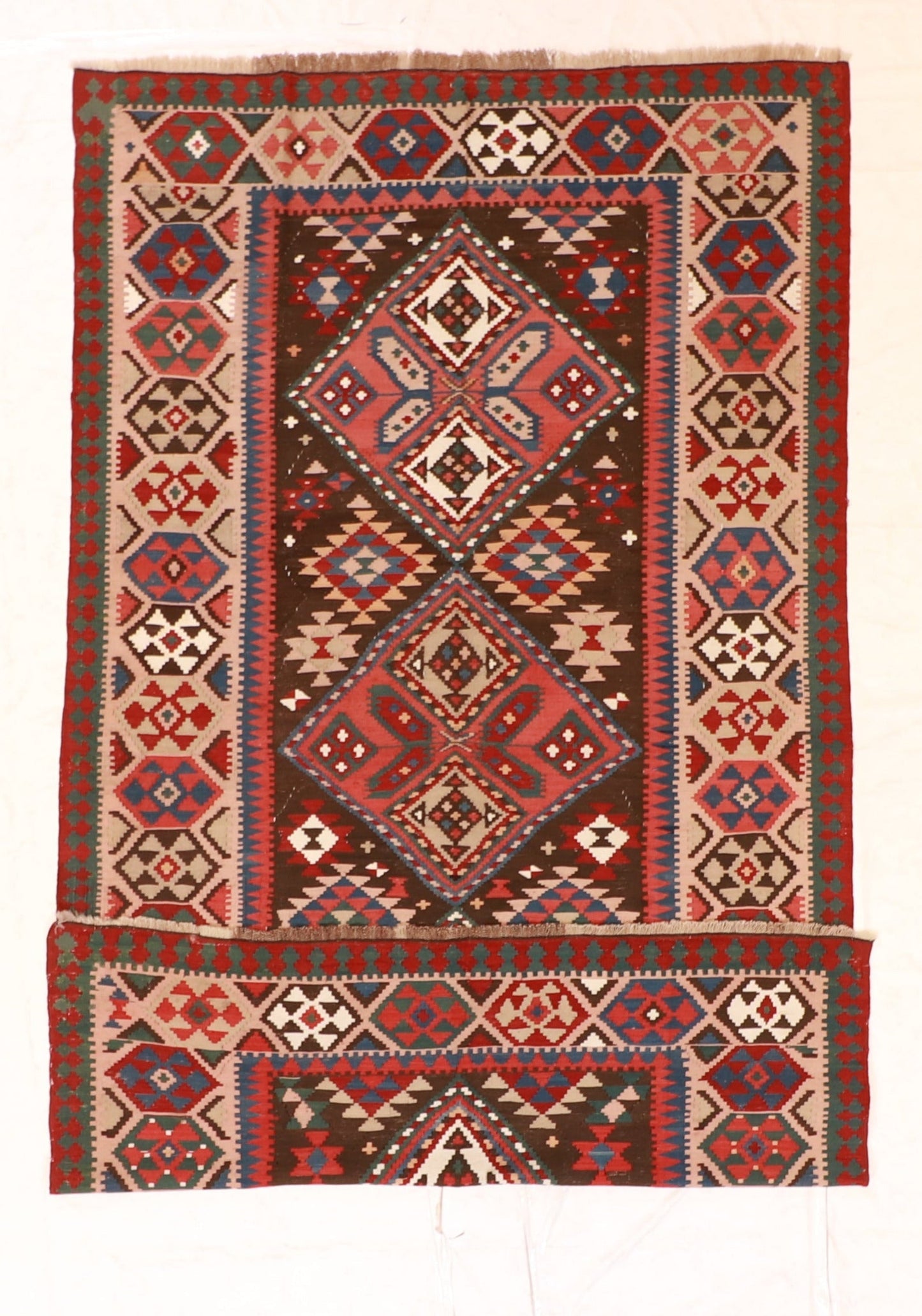 7x10 - Baku Antique/Wool Geometric Rectangle - Hand Knotted Rug