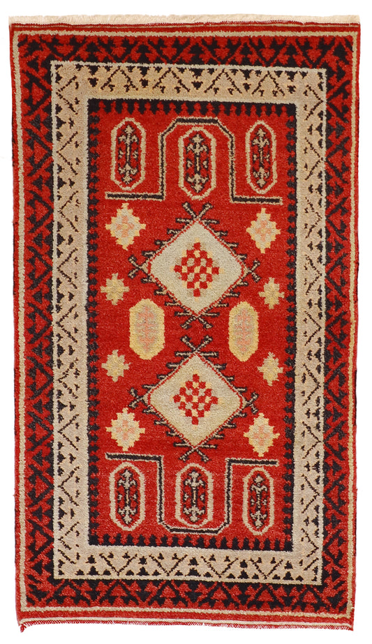 3x5 - Heriz Fine Geometric Rectangle - Hand Knotted Rug