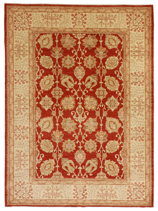 6x9 - Tabriz Wool All Over Rectangle - Hand Knotted Rug — 57440