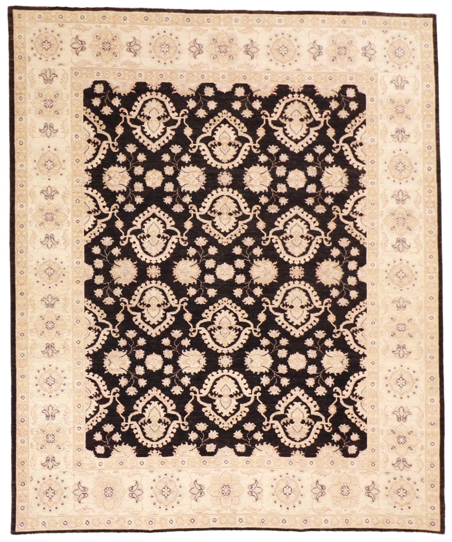 8x10 - Sh Abbas Wool All Over Rectangle - Hand Knotted Rug — 57452