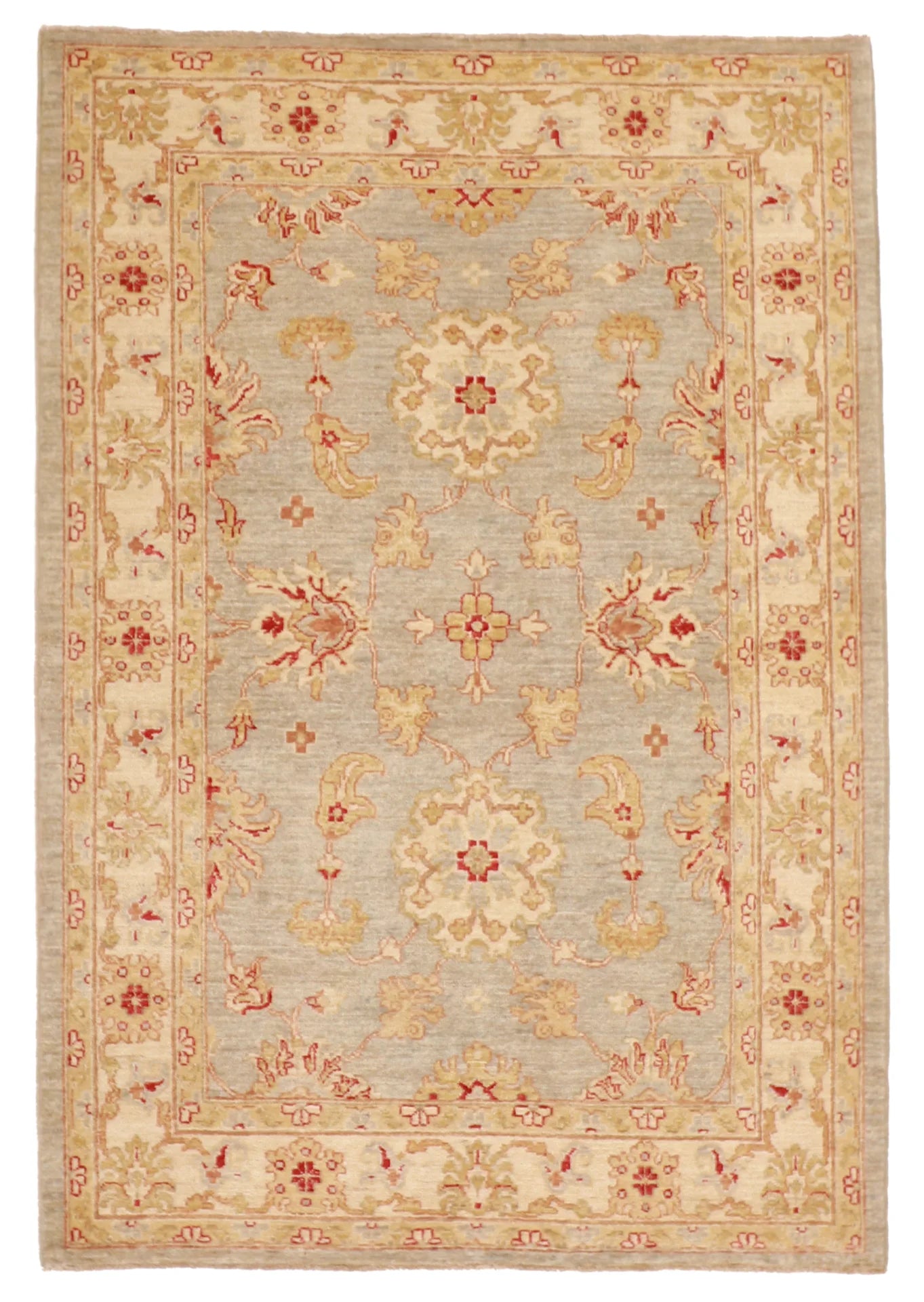 4x6 - Sarouk Fine/Wool All Over Rectangle - Hand Knotted Rug — 57456