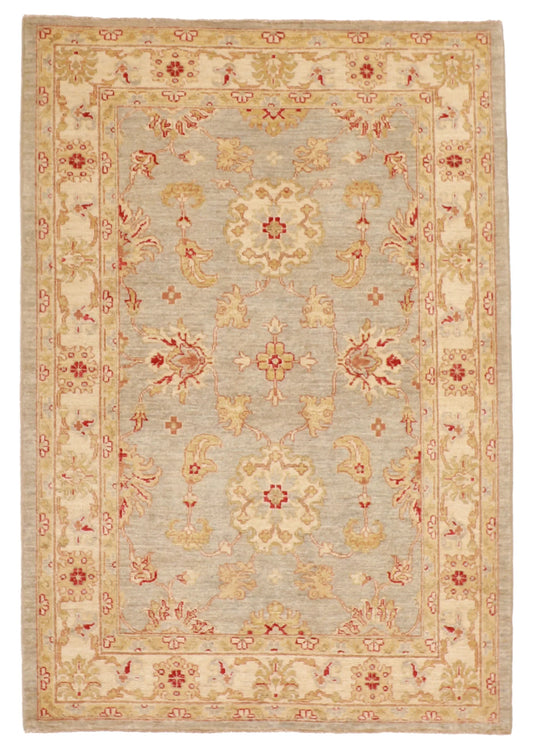4x6 - Sarouk Fine/Wool All Over Rectangle - Hand Knotted Rug — 57456
