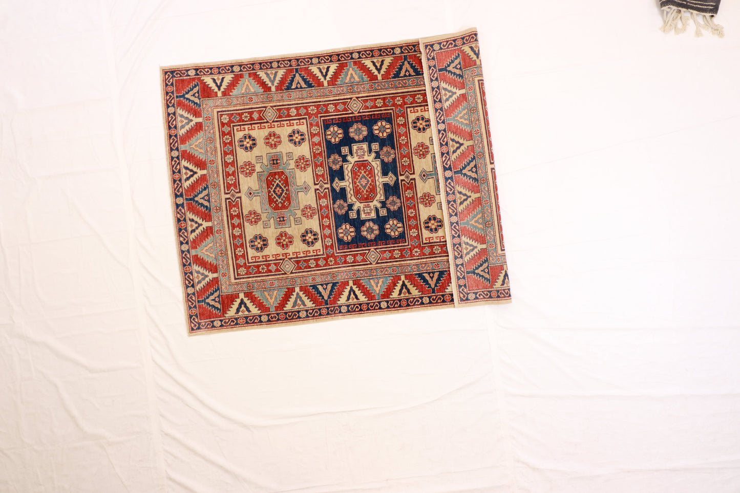 5x7 - Heriz Fine/Wool Geometric Rectangle - Hand Knotted Rug