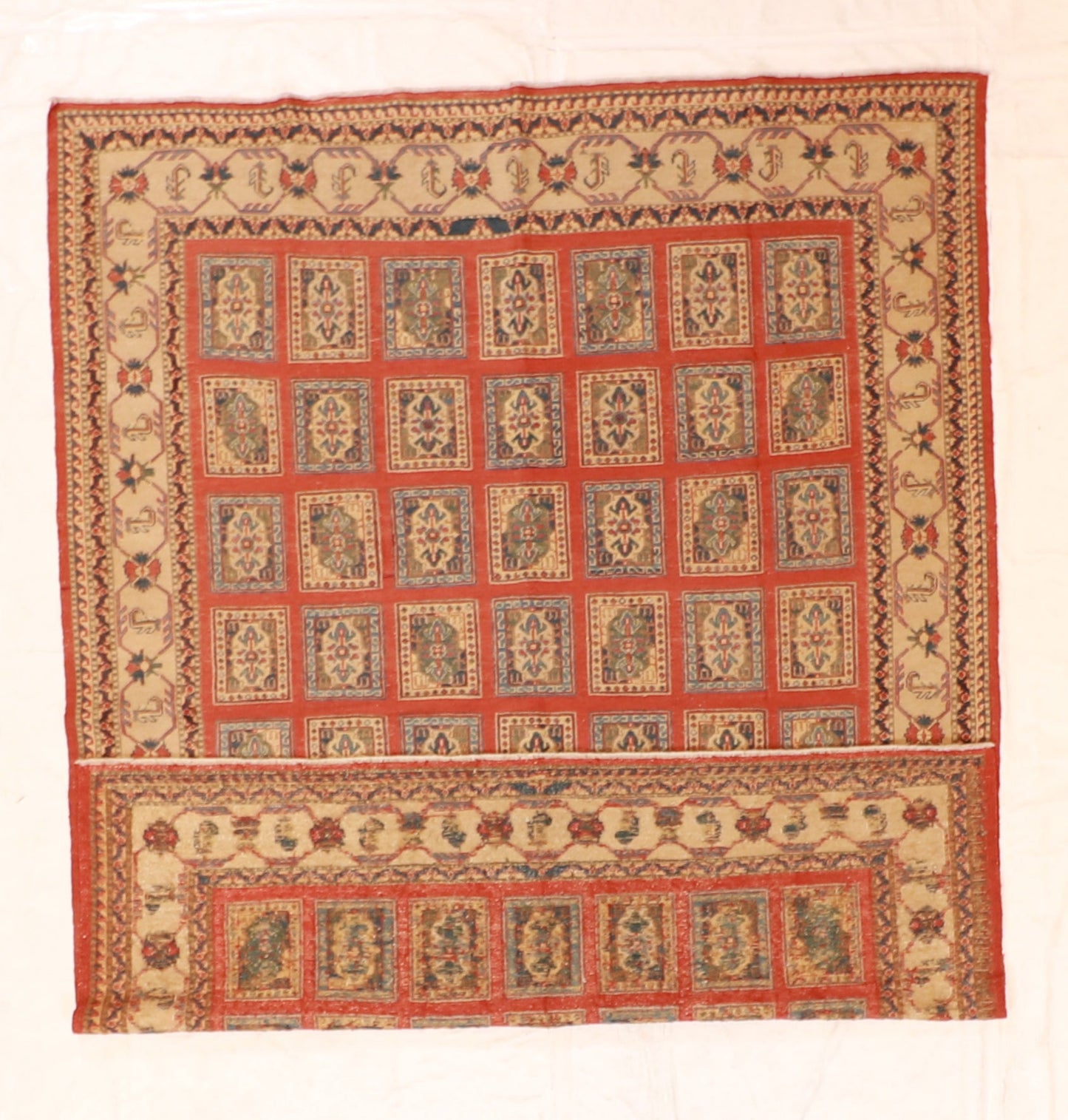 6x9 - Shirvan Wool Geometric Rectangle - Hand Knotted Rug
