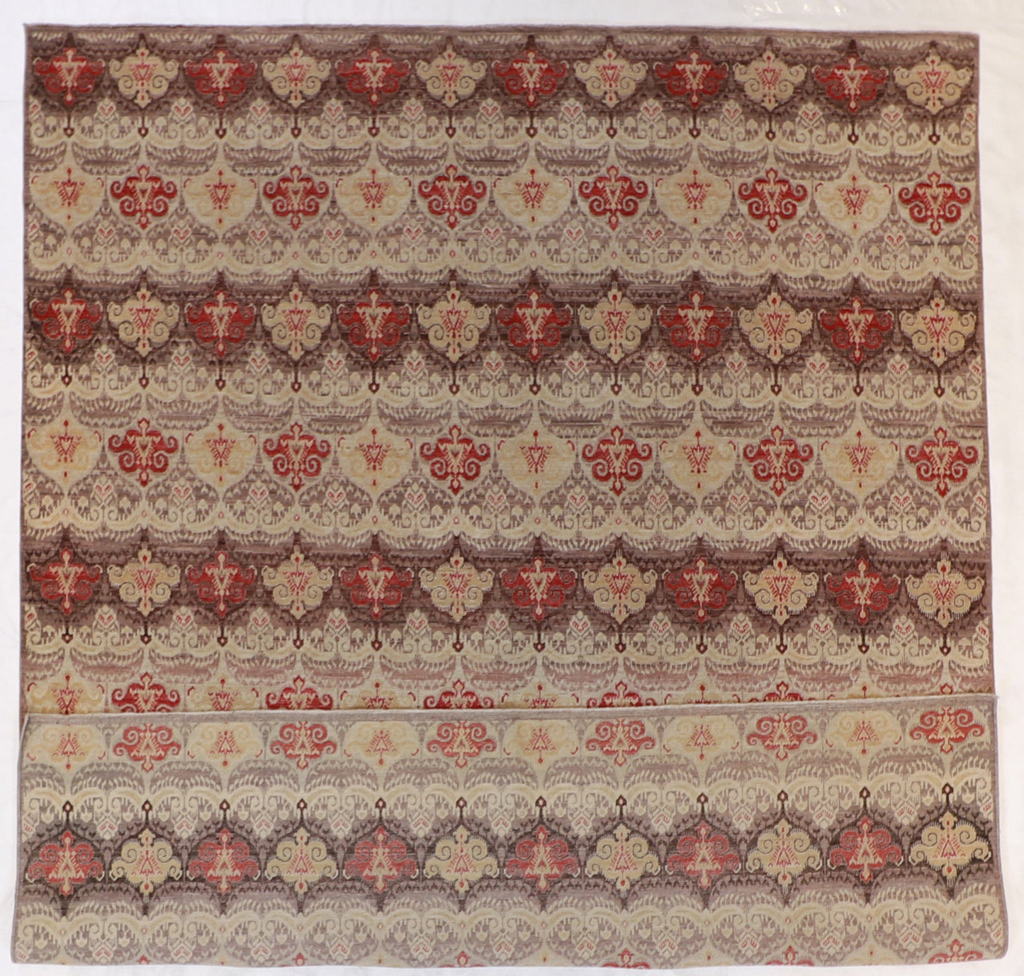 W 8.3 - L 10.2 - Kashan Wool All Over Rectangle - Hand Woven Rug - 57559