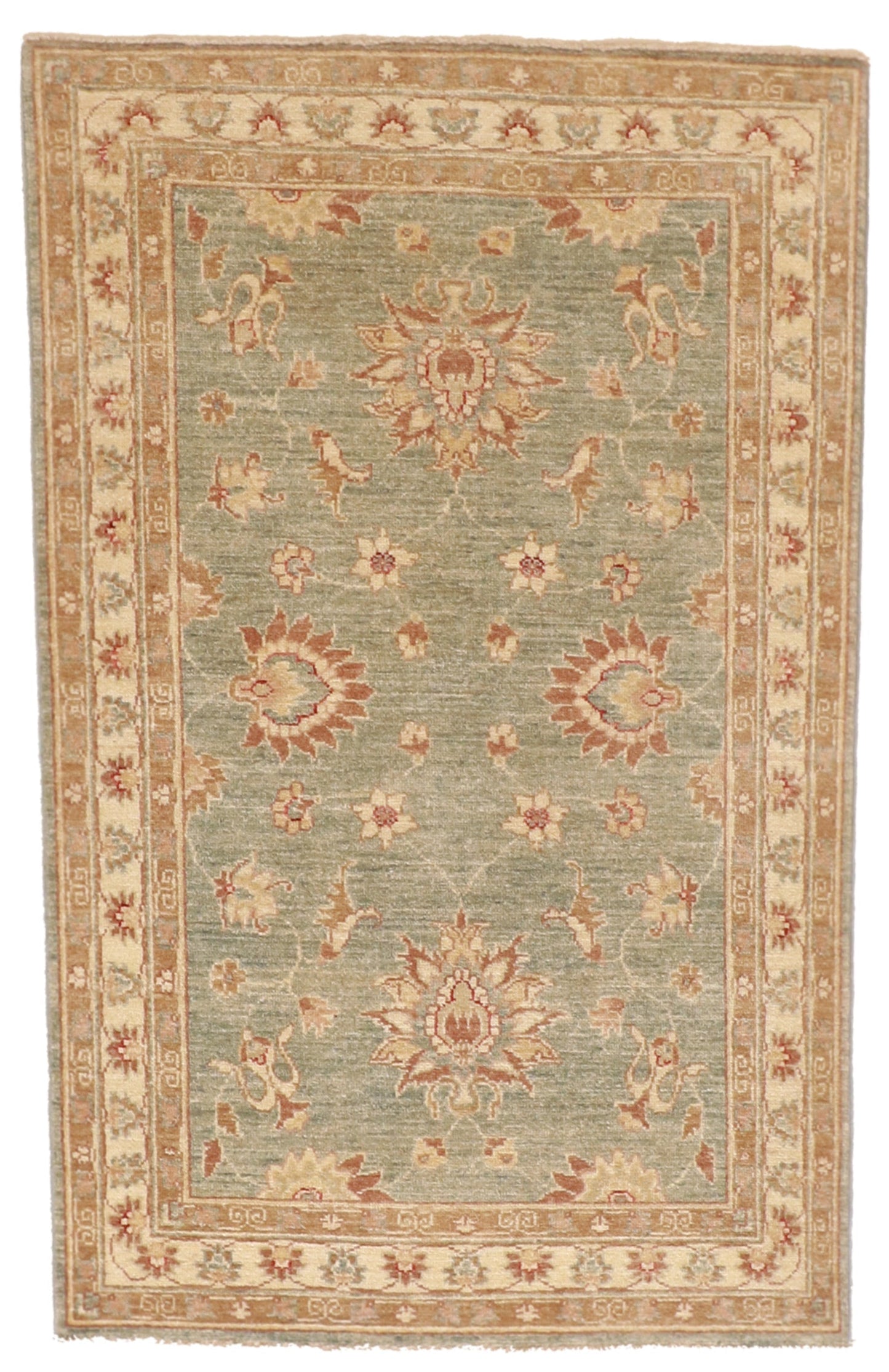 3x5 - Qum Fine/Wool All Over Rectangle - Hand Knotted Rug — 57568