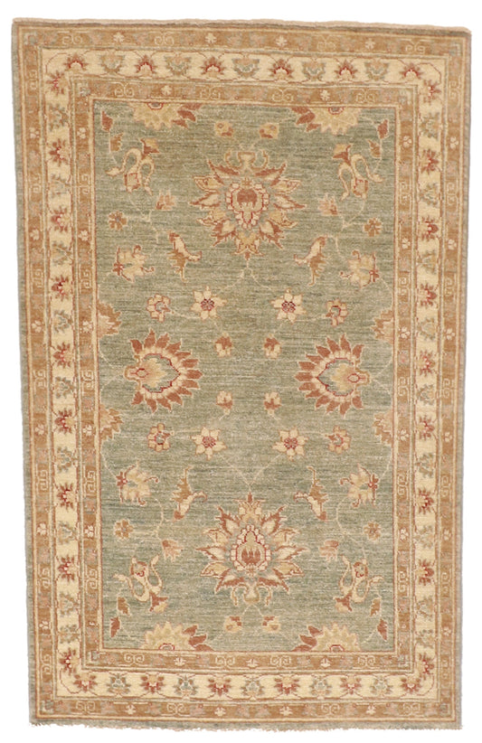 3x5 - Qum Fine/Wool All Over Rectangle - Hand Knotted Rug — 57568